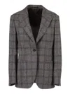 The Gigi Single-breasted Jacket In Gray