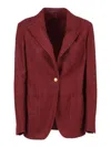 The Gigi Single-breasted Jacket In Red