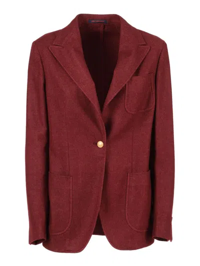 The Gigi Single-breasted Jacket In Red