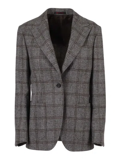 THE GIGI SINGLE-BREASTED TAILORED JACKET IN PREMIUM WOOL-CASHMERE BLEND