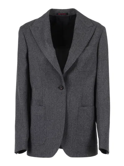 THE GIGI SINGLE-BREASTED TAILORED VIRGIN WOOL JACKET