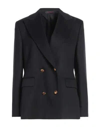 The Gigi Woman Blazer Midnight Blue Size 8 Cashmere