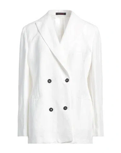 The Gigi Woman Blazer White Size 6 Hemp, Cotton