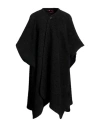 The Gigi Woman Cape Dark Green Size 14 Virgin Wool, Polyamide, Merino Wool, Alpaca Wool In Green