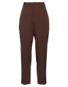 The Gigi Woman Pants Brown Size 6 Polyester, Virgin Wool, Elastane In Brown