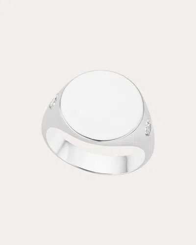 The Gild Women's 14k Gold Diamond Signet Ring