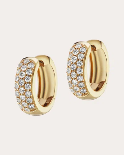 The Gild Women's Bombe 14k Gold Diamond Hoop Earrings