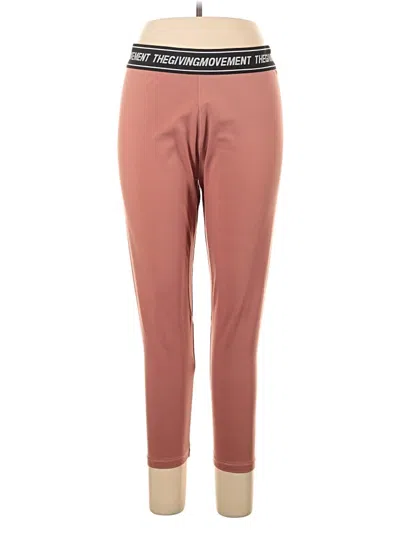 Pre-owned The Giving Movement Active Pants In Pink