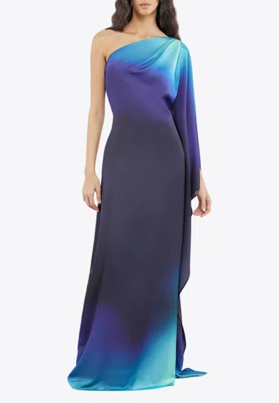 The Giving Movement One-shoulder Ombre Satin Gown