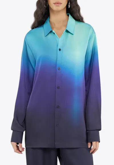 The Giving Movement Oversized Long-sleeved Ombre Shirt