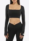 The Giving Movement Square-neck Cropped Top