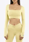 The Giving Movement Square-neck Cropped Top