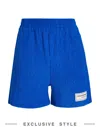 The Giving Movement X Yoox Woman Shorts & Bermuda Shorts Bright Blue Size L Recycled Polyester, Recy In Blue