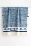 The Global Trunk Traditional Momo Blanket In Blue