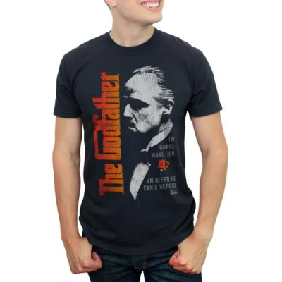 The Godfather Distressed Offer Quote  Graphic T-shirt In Black