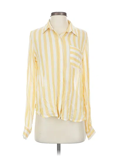 Pre-owned The Good Jane Long Sleeve Blouse In Yellow