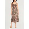 The Good Journey Cypress Stripes Midi Sundress In Multi