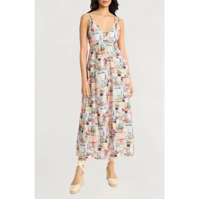 THE GOOD JOURNEY THE GOOD JOURNEY DOUBLE STRAP MAXI SUNDRESS