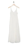 The Good Journey Eyelet Cotton Midi Sundress In White