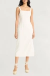 The Good Journey Linen Blend Midi Dress