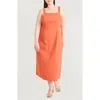 The Good Journey Linen Blend Midi Dress