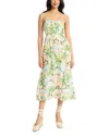 The Good Journey Contrast Piping Midi Sundress In Multi
