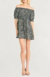 The Good Journey Off The Shoulder Ruched Minidress