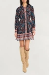 The Good Journey Printed Shirt Dress In Multi