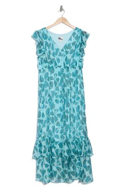 The Good Journey Ruffle Tiered Midi Dress