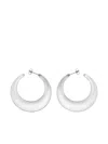 The Good Statement Delta Hoop Earrings In Burgundy