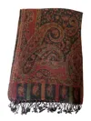 The Gray Crab Women's Super Fine Scarf In Black Maroon