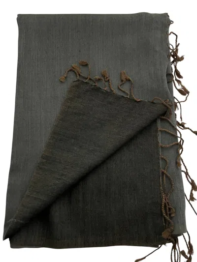 The Gray Crab Women's Wool And Silk Scarf In Grey