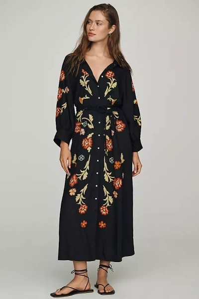 The Great Embroidered Midi Dress