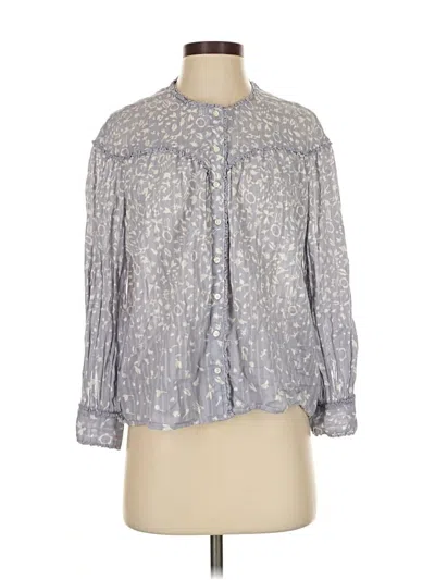 Pre-owned The Great 3/4 Sleeve Blouse In Gray