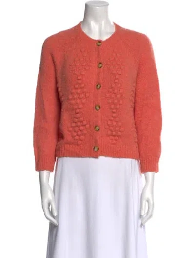 Pre-owned The Great Alpaca Crew Neck Sweater In Orange