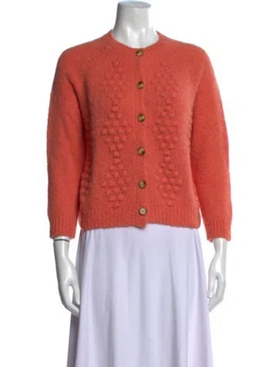 Pre-owned The Great Alpaca Patterned Sweater In Orange