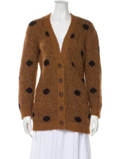 Pre-owned The Great Alpaca Printed Sweater In Brown