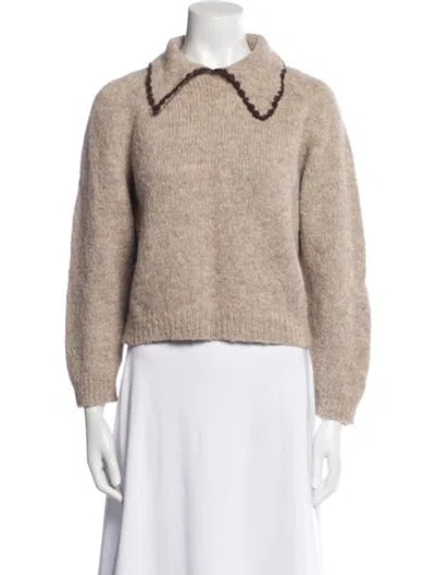 Pre-owned The Great Alpaca Sweater In Neutral