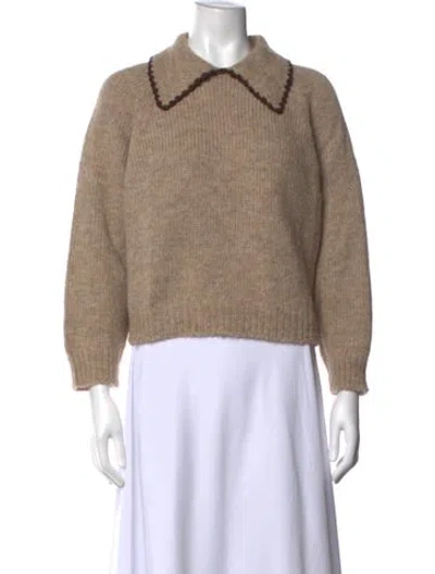 Pre-owned The Great Alpaca Sweater In Neutral