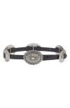 The Great Tooled Leather Concho Belt In Black
