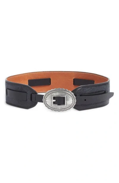 The Great . & Stetson Tooled Leather Belt In Multi