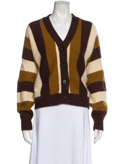 Pre-owned The Great Angora Striped Sweater In Brown