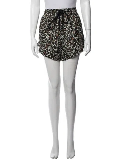 Pre-owned The Great Animal Print Bottoms W/ Tags In White