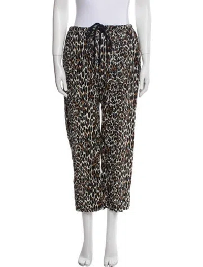 Pre-owned The Great Animal Print Lounge Set In Black