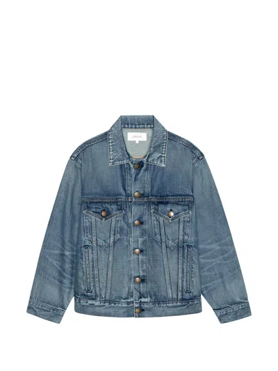 The Great Atlantic Oversized Denim Jacket In Blue