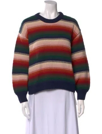 Pre-owned The Great Baby Alpaca Striped Sweater In Multi