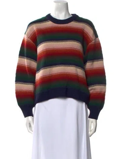 Pre-owned The Great Baby Alpaca Striped Sweater In Multi
