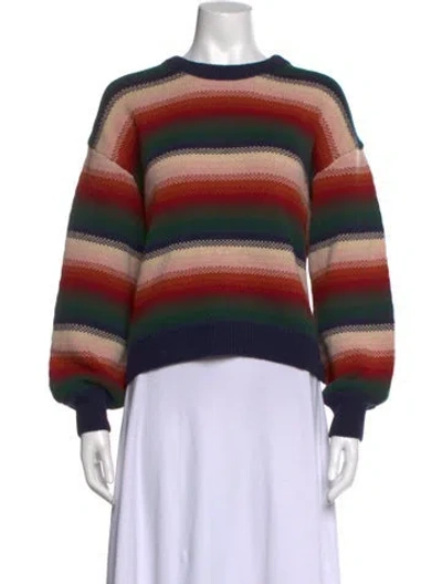 Pre-owned The Great Baby Alpaca Striped Sweater In Multicolor