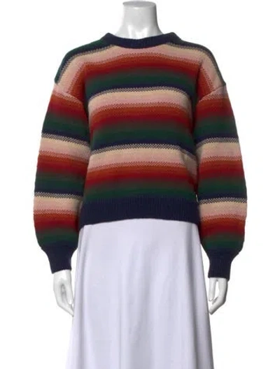 Pre-owned The Great Baby Alpaca Striped Sweater In Multicolor