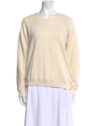 Pre-owned The Great Bateau Neckline Long Sleeve Sweatshirt In Neutral